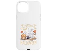 Just Waiting for Halloween Spooky Ghosts Pumpkins Full Moon Case for iPhone 15 Plus
