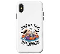 Just Waiting for Halloween Spooky Ghosts Pumpkins Full Moon Case for iPhone X/XS