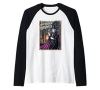 JUST WAITING FOR HALLOWEEN with Cool Vampire Raglan Baseball Tee