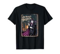 JUST WAITING FOR HALLOWEEN with Cool Vampire T-Shirt