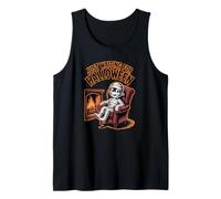 JUST WAITING FOR HALLOWEEN with Cute Mummy Tank Top