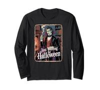 JUST WAITING FOR HALLOWEEN with Vampire Long Sleeve T-Shirt