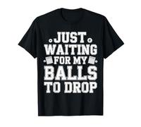 Just Waiting for My Balls to Drop Bingo Hobby Game - T-Shirt