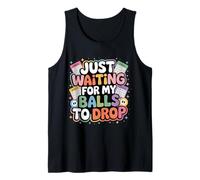 Just Waiting for My Balls to Drop Bingo Hobby Game Tank Top