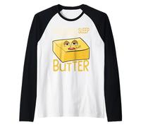 Just Wanna Sleep Until I Become Butter Napping Raglan Baseball Tee