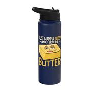 Just Wanna Sleep Until I Become Butter Napping Stainless Steel Insulated Water Bottle