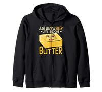 Just Wanna Sleep Until I Become Butter Napping Zip Hoodie