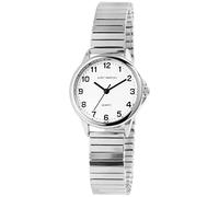 Just Watch Women's Watch Stainless Steel Elegant Drawstring Watch Easy to Read 19.5 cm Diameter 29 mm 14 mm Wide Gifts for Women Grandmas Daughters, Silver, Bracelet