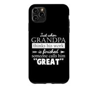Just When Grandpa Thinks Father's Day Vintage Great Grandpa Case for iPhone 11 Pro Max