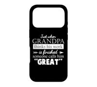 Just When Grandpa Thinks Father's Day Vintage Great Grandpa Case for iPhone 17 Pro
