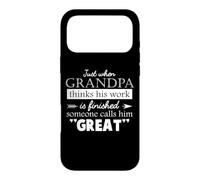 Just When Grandpa Thinks Father's Day Vintage Great Grandpa Case for iPhone 17 Pro Max