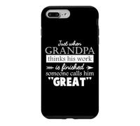Just When Grandpa Thinks Father's Day Vintage Great Grandpa Case for iPhone 7 Plus/8 Plus