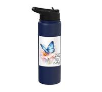 Just When The Caterpillar Thought The World was Over Stainless Steel Insulated Water Bottle