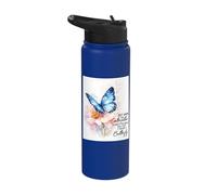Just When The Caterpillar Thought The World was Over Stainless Steel Insulated Water Bottle