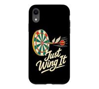 Just Wing It Darts League Flying Dart Joke Case for iPhone XR