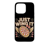 Just Wing It Darts Player Dartboard Pun Case for iPhone 15 Pro Max