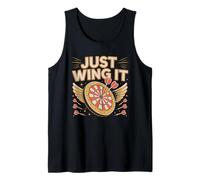 Just Wing It Darts Player Dartboard Pun Tank Top