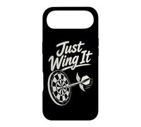 Just Wing It Winged Dart Pub Humor Case for iPhone Air