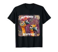Just Wingin It Beautifully Positive Motivational Design T-Shirt