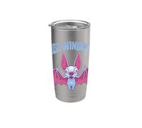 Just Wingin' It Derpy Albino Bat Stainless Steel Insulated Tumbler