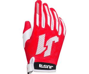 Just1 J-Force X Youth Motocross Gloves, white-red, size L