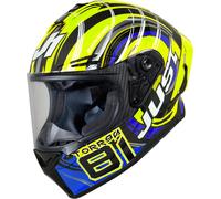 Just1 J-GPR Torres Replica Carbon Helmet, blue-yellow, size M for Men