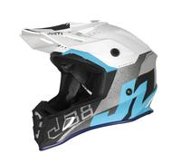 JUST1 J38 HELMET MOTOCROSS ENDURO KORNER LIGHT BLUE-WHITE SIZE LARGE