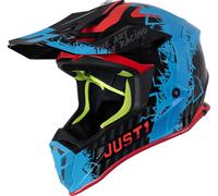 Just1 J38 Mask Motocross Helmet, black-blue, size L for Men