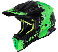 Just1 J38 Mask Motocross Helmet, black-green, size XL for Men