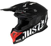 JUST1 J39 ROCK helmet - red, white and black, matt finish, XL