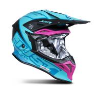§Just1 J39 Thruster MX Helmet Black Petrol-Blue-Fuchsia§