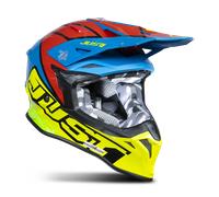 Just1 J39 Thruster Motocross Helmet, red-yellow, size M