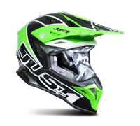 Just1 J39 Thruster Motocross Helmet, black-white-green, size M