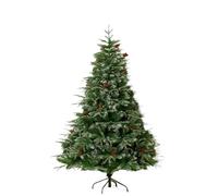 just4baby Premium Quality Luxury Large Artificial Green Christmas Xmas Tree 180cm 6ft with Berries and Pine Cones FREE Storage Bag