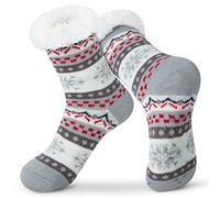 Justay Sowarm Slipper Socks Fluffy Socks for Women Non Slip Socks Bed Socks Winter Warm Floor Socks Fuzzy Casual Knitted Socks Gift for Women and Girls