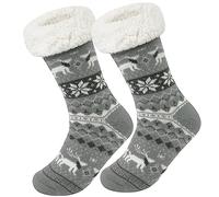 Justay Sowarm Slipper Socks Fluffy Socks for Women Non Slip Socks Bed Socks Winter Warm Floor Socks Fuzzy Casual Knitted Socks Gift for Women and Girls
