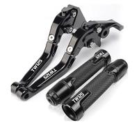 JUSTCATYS Brake and Clutch levers for Motorcycles for TW125 1999-2004 Motorcycle Enlarge Extendable Brake Clutch Lever Handle(I)