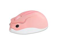 Justdfine Hamster Shape Wireless Mouse Computer Mouse 1200DPI Cute Cartoon Quiet Wireless Mouse for Children Portable Wireless Mouse for Left and Right-Handed PC/Laptop/Windows/Linux, Gift Pink