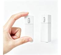 Justdfine Wireless Mouse,Mini Rechargable Travel Mouse,2.4G Ultra Slim Portable Mouse,Small Computer Mouse with Receiver Storage for Laptop/PC/Mac-White