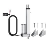 Justech 12V Heavy-Duty Linear Actuator 225LBS/1000N-6inch/150mm Silent IP65 Electric Actuator with Brackets for Electric Windows, RV Adjustments, Solar Trackers, Industrial Machinery