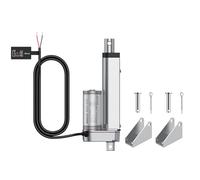 Justech 12V Heavy-Duty Linear Actuator 330LBS/1500N-8inch/200mm Silent IP65 Electric Actuator with Brackets for Electric Windows, RV Adjustments, Solar Trackers, Industrial Machinery (100mm 1000N)