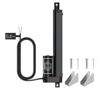 Justech 12V Heavy-Duty Linear Actuator 330lbs/1500N-8inch/200mm Silent IP65 Electric Actuator with Brackets for Electric Windows, RV Adjustment (1500N 200mm)
