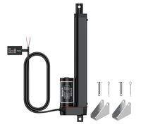 Justech 12V Linear Actuator 160LBS/750N-8inch/200mm 10mm/s Linear Motion Actuator with IP65 Waterproof & Mounting Brackets for Electric Door Window Bed RV Industrial Machinery Vessels Solar Tracker