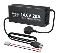 Justech 14.6V 20A Lithium Battery Charger Smart LiFePO4 Charger Fast Charge