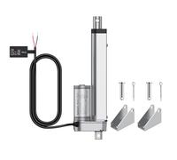 Justech 150mm 6-inch Linear Actuator Motor Heavy Duty 1500N 12V Actuators for Auto Car RV Electric Door Opener Industrial Agricultural Machinery Sweeping Vehicles Vessels Cargo Medical Window-Silver