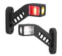 Justech 2PCS LED Side Marker Lights 12-30V IP65 Waterproof 140mm for Truck