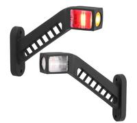 Justech 2PCS LED Side Marker Lights 12-30V IP65 Waterproof 187mm for Trucks