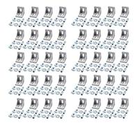 Justech 40pcs 4040 4080 Corner Mounting Bracket L Shape Right Angle Joint Brace Fastener Home Hardware Aluminum Corner Bracket with Screws 39x39x35mm