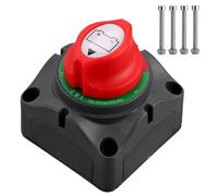 Justech Battery Isolator Switch 12-48V - Heavy Duty Battery Power Cut Off Switch, Car Battery Disconnect Isolator 1-2-BOTH-OFF SWITCH - 200A