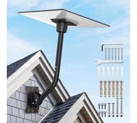 Justech Starlink Gen 3 Mount Kit - Complete Wall & Roof Mount with Pipe Adapter for Standard Dish V3, Full Aluminum Alloy Adjustable Mounting Kit, 360° Rotation & 20° Tilt for Optimal Signal